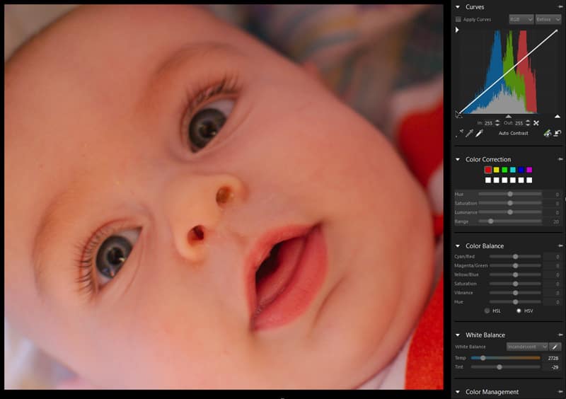 Corel AfterShot Pro - Accurate color correction