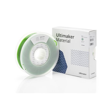 חומר גלם למדפסת תלת מימד Ultimaker PET-G Green Transparent 750gr 2.85mm