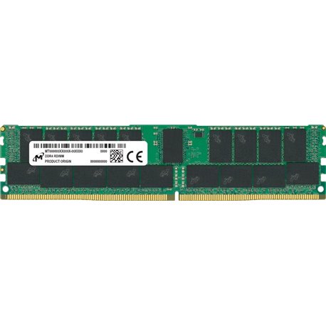 זיכרון לשרת Crucial Micron UDIMM 16GB DDR4 3200Mhz 1Rx8 ECC MTA9ASF2G72AZ-3G2B1