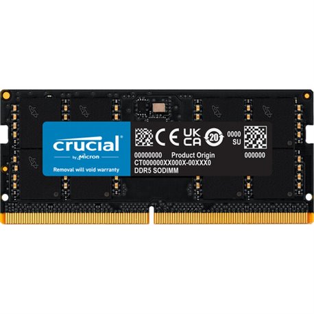 זיכרון למחשב Crucial SODIMM 16GB DDR5 5200Mhz CL42 CT16G52C42S5