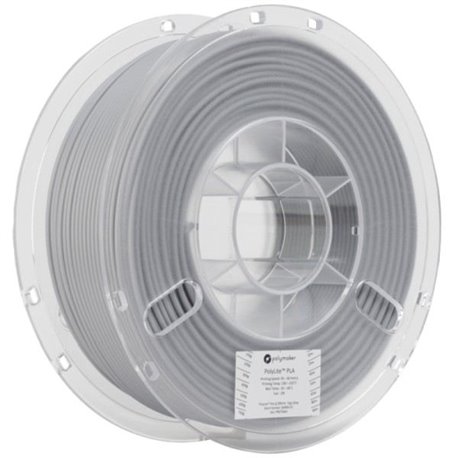חומר גלם למדפסת תלת מימד Polymaker PolyPlus grey 750gr 2.85mm