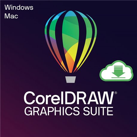 CorelDRAW Graphics Suite 1 Year License - Electronic Download - קורל דרו