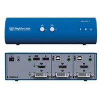 HSL DK22PD-3 Secure 2-Port DVI and DP Video DH KVM Switch CPN10291