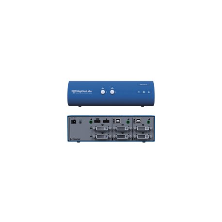 HSL DK22D-M Secure 2-Port DVI-I Video DH KVM Switch CPN15193