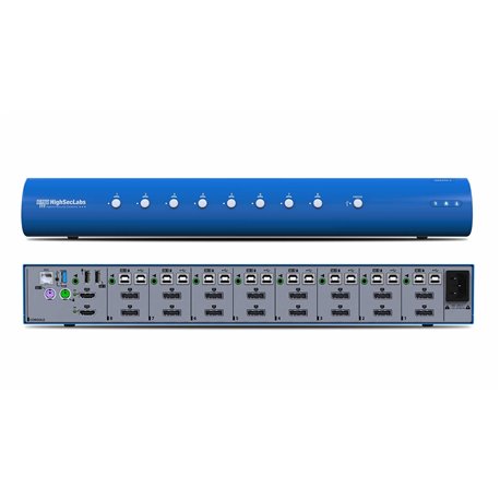 HSL DK82PPU-3 Secure 8-Port DP to DP Video DH KVM Switch CPN15811