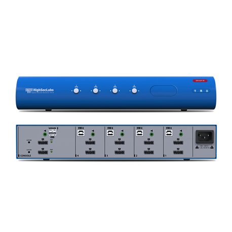 HSL DK42P-M Secure 4-Port DP to DP Video DH KVM Switch CPN15220