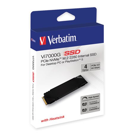 דיסק קשיח Verbatim Vi7000G Internal PCIe4 NVMe M.2 SSD 4TB 49369