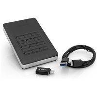דיסק קשיח חיצוני Verbatim Store 'n' Go secure HDD W/KEYPAD USB3.1 GEN1 1TB black 53401
