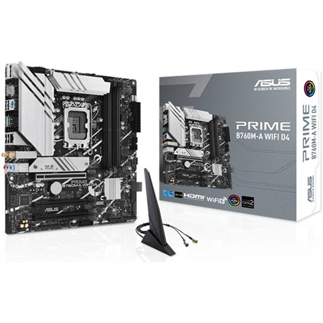 לוח אם Asus PRIME B760M-A WIFI D4 Intel B760 LGA 1700 micro ATX 90MB1CX0-M1EAY0