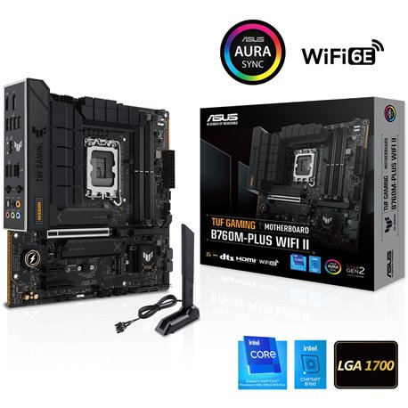 לוח אם Asus TUF GAMING B760M-PLUS WIFI II Intel B760 LGA 1700 micro ATX 90MB1HE0-M0EAY0