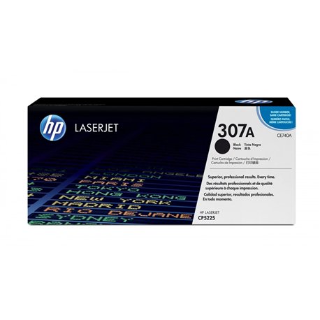 טונר מקורי למדפסת HP 307A Black Original LaserJet Toner Cartridge CE740A