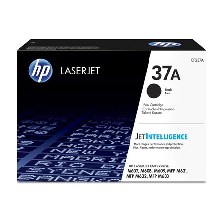 טונר מקורי למדפסת HP 37A Black Original LaserJet Toner Cartridge CF237A