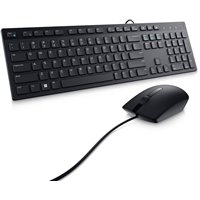 סט מקלדת ועכבר חוטי דל Dell Wired Keyboard and Mouse OEM KM300C