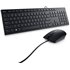 סט מקלדת ועכבר חוטי דל Dell Wired Keyboard and Mouse OEM KM300C