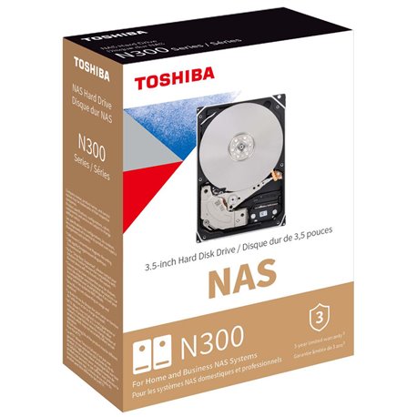 דיסק קשיח Toshiba Bulk N300 NAS 6TB 256MB 7200RPM HDD Sata III MN10ADA10TS