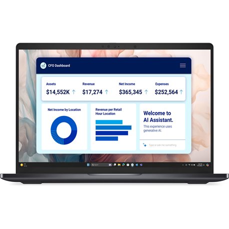 מחשב נייד Dell Pro 14 Premium - Core Ultra 7 - 32GB - 1TB SSD - 14 inch - Intel Arc - Win 11 Pro - PA14250-7742