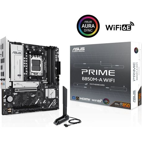 לוח אם ASUS Prime B850M-A WIFI AMD B850 Socket AM5 micro ATX - 90MB1LN0-M0EAY0