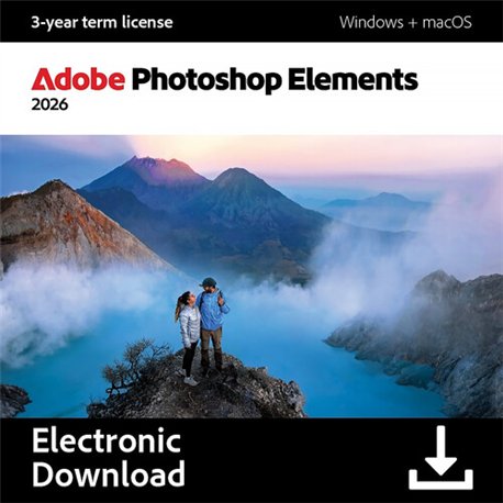 Adobe Photoshop Elements 2026 - COMM - Term License - 1 User - 1 Year - 30012459CA01A12