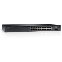 Dell Networking N3024P Switch L3, POE+, 24x 1GbE, 2x 10GbE SFP+ fixed ports