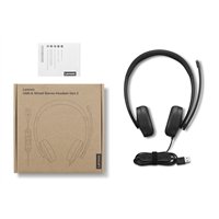 אוזניות קשת חוטיות Lenovo USB-A Wired Stereo Headset Gen 2 - 4XD1P83425