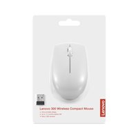 עכבר אלחוטי למחשב נייד Lenovo 300 Wireless Compact Mouse - Cloud Grey with battery - GY51L15677