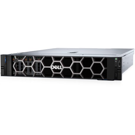 שרת Dell PowerEdge R760xs - Up to 12 hot plug drives - Up to 1.5TB RAM - 2U Rack - Dell PERC H755 - Free Dos
