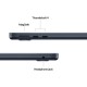 Apple Macbook Air - M4 chip - 10 - core CPU - 10 core GPU - 13.6 inch - 16GB - 512GB SSD - Midnight