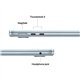 Apple Macbook Air - M4 chip - 10 - core CPU - 8 core GPU - 13.6 inch - 16GB - 256GB SSD - Sky Blue