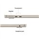 Apple Macbook Air - M4 chip - 10 - core CPU - 10 core GPU - 15 inch - 16GB - 256GB SSD - Starlight