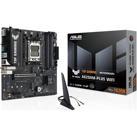 לוח אם Asus TUF GAMING A620AM-PLUS WIFI AMD A620A Socket AM5 micro ATX - 90MB1MZ0-M0EAY0