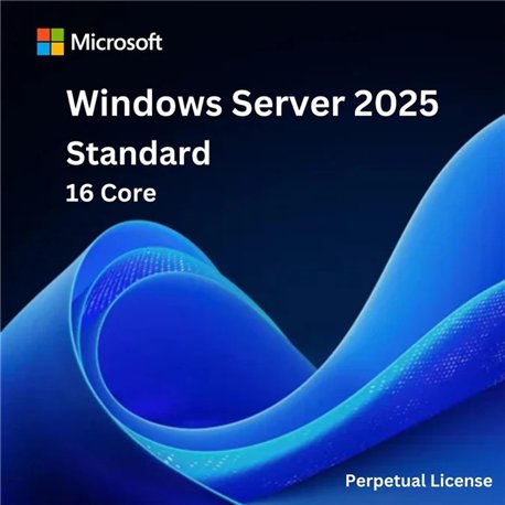 Microsoft Windows Server 2025 Standard - 16 Core License Pack - commercial - DG7GMGF0PWHC