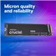 דיסק קשיח Crucial SSD P510 1TB PCIe Gen5 NVMe 2280 M.2 with heatsink - CT1000P510SSD5