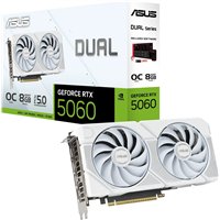 כרטיס מסך Asus Dual GeForce RTX 5060 White OC Edition - WHITE - 8GB GDDR7 - 90YV0N15-M0NA00