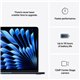 Apple MacBook Air - M3 chip - 8-core CPU - 10-core GPU - 13.6 inch - 24GB - 512GB SSD - Midnight - MC8K4HB/A