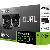 כרטיס מסך ASUS Dual GeForce RTX 5060 Ti - 8GB GDDR7 - HDMI - 3x DP - 90YV0MP3-M0NA00