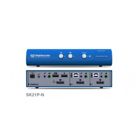 קופסת מיתוג High Sec Labs SK21P-N 2-Port DP Video KVM switch CPN11411