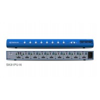 קופסת מיתוג High Sec Labs SK81PU-N 8-Port DP Video KVM switch CPN12604