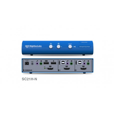 קופסת מיתוג High Sec Labs SC21H-N 2-Port HDMI Video KVM Combiners switch CPN11458