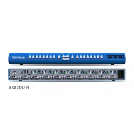 קופסת מיתוג High Sec Labs SX82DU-N 8-Port x 2 DVI-I Video KVM Mini-Matrix switch CPN13149
