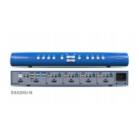 קופסת מיתוג High Sec Labs SX42DU-N 4P to 2P DVI Video KVM Mini-Matrix switch CPN11434