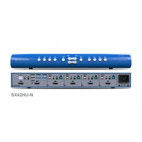 קופסת מיתוג High Sec Labs SX42DU-N 4P to 2P DVI Video KVM Mini-Matrix switch CPN11434